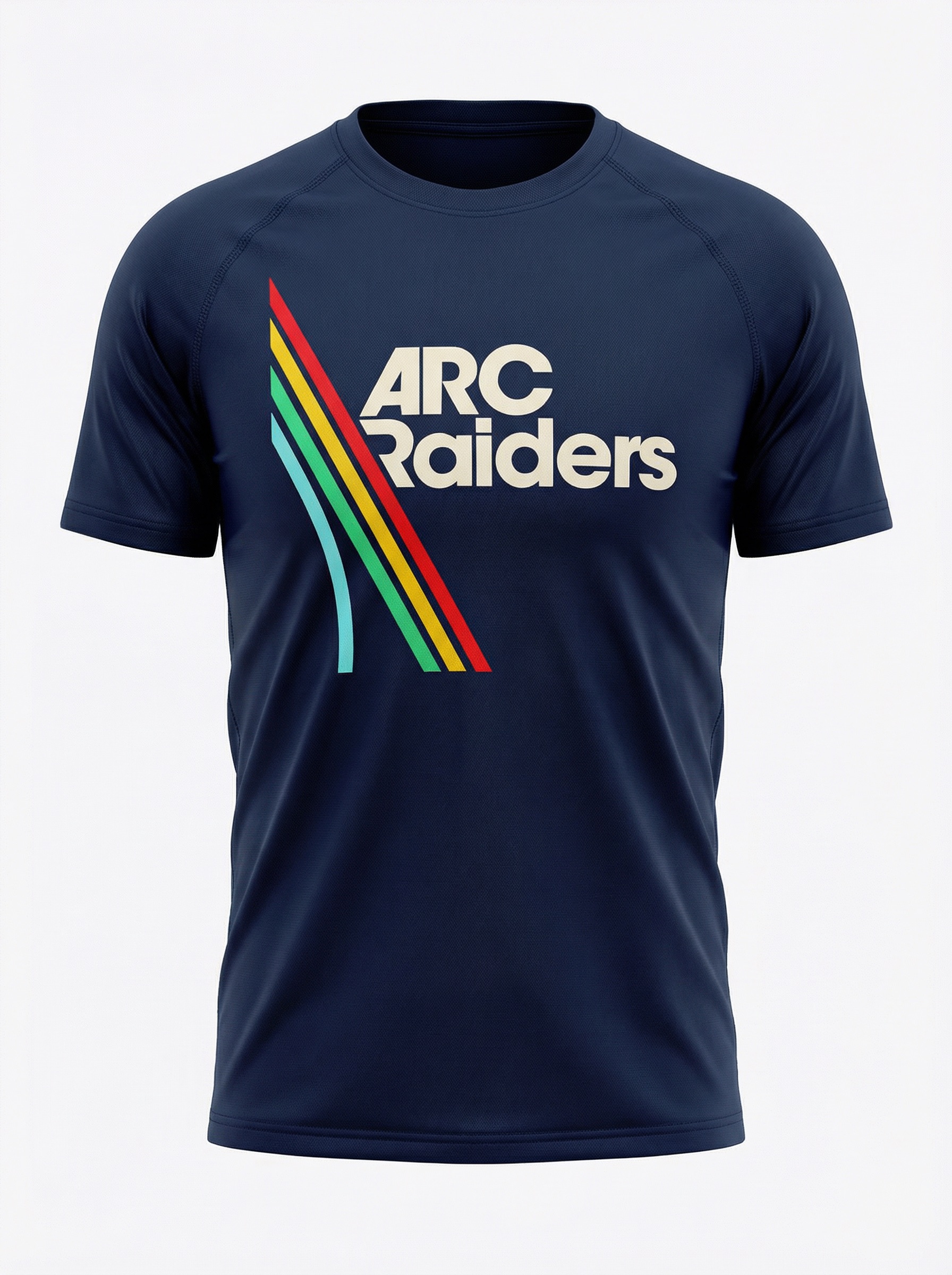 Arc Raiders Retro Stripe Tee - Navy