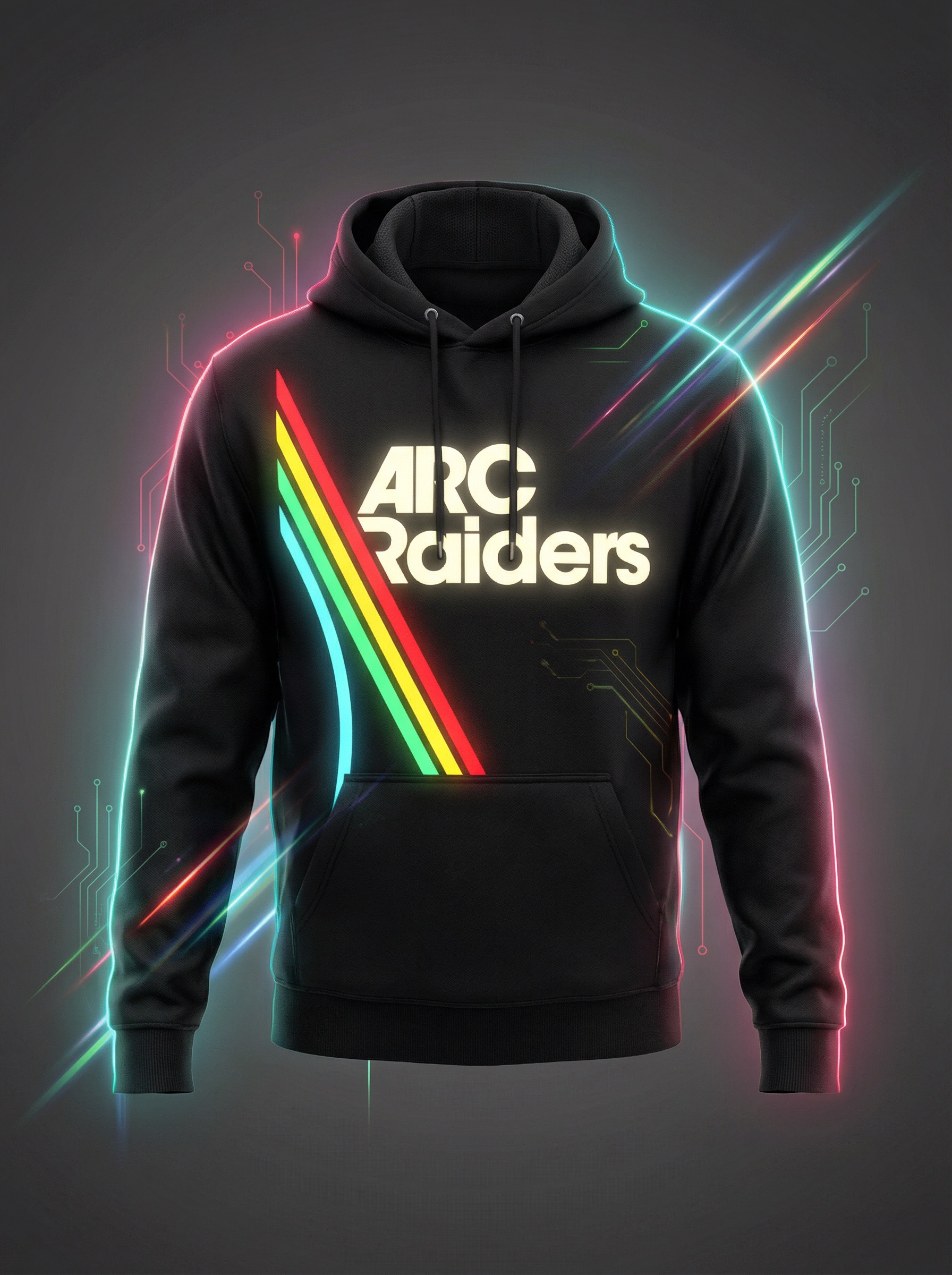 Arc Raiders Neon Circuit Hoodie